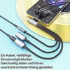 2-in-1 USB-C & Lightning Adapter, Kopfhörer auf 3,5mm & Produktbild-Vorschau 2