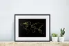 MuchoWow® MuchoWow® Gerahmtes Poster Goldene Weltkarte auf Produktbild-Vorschau 5