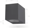 Ledvion - LED Wandleuchte - Cube - Anthrazit - 3W - 2700K - Produktbild-Vorschau 8