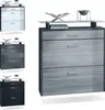 Vladon Schuhschrank Malea, Anthrazit matt/Eiche sägerau - Produktbild-Vorschau 9