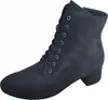 A black lace-up boot is shown against a white background. Produktbild-Vorschau