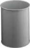 DURABLE Papierkorb Metall 15L rund, 330110 grau Produktbild-Vorschau 1