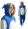 Onesie Kigurumi Pyjamas Sonic Verkleidung Kostüm L: 165 - Produktbild-Vorschau 1