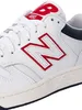 New Balance BB480 Lederturnschuhe, Weiß 45.5 EU Produktbild-Vorschau 9