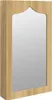 A wooden medicine cabinet with a mirror on the front. Produktbild-Vorschau