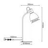BRILLIANT wysoka lampa stołowa ELENA w kolorze czerwonym | Podgląd zdjęcia produktu 8