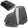 Kuschelige und flauschige Decke Cozyglam – Grau – Überwurf Produktbild-Vorschau 9
