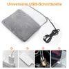 Elektrischer Fußwärmer 30×30 cm, USB Fußheizung, Weicher Produktbild-Vorschau 2