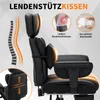 HOFFREE Ergonomická kožená kancelářská židle, vysoká otočná Náhled obrázku produktu 4