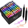 Extralink Set Pennarelli Alcol 100 Colori, Marker Disegno Anteprima dell’immagine prodotto 1