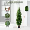 VEVOR Albero topiario artificiale in cedro, alto 121,9 cm Anteprima dell’immagine prodotto 3