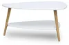 Table basse moderne, étagère, pieds en bois, ModernHome Voir les images du produit 3