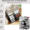 Wózek COSTWAY z 12 szufladami do sztaplowania, wózek z Podgląd zdjęcia produktu 6
