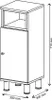 Midi skrinka Vicco Aquis antracitová 30 x 81.8 cm, Model Náhľad obrázku produktu 2
