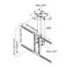 Die Deckenhalterung von NewStar Modell PLASMA-C100BLACK ein Produktbild-Vorschau 4
