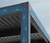 400 x 400 cm Aluminium Lamellendach Sevilla Anthrazit mit Produktbild-Vorschau 4