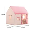 Tente pour enfants, pour 3-4 enfants, avec fenêtres, rose Voir les images du produit 2