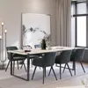 Chaise MARILYN Effet Velours Style Scandinave - gris/noir, Voir les images du produit 9