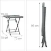 Tavolo da balcone pieghevole Relaxdays STRUK con piano in Anteprima dell’immagine prodotto 4