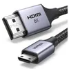 Kabel Ugreen HD163 15514 mini HDMI / HDMI 2.1 8K 1m - szary Podgląd zdjęcia produktu 1
