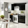 Pensile da cucina 60 cm VERMINA - bianco / nero lucido Anteprima dell’immagine prodotto 4