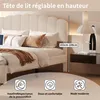 Gestoffeerd tweepersoonsbed 140 x 200 cm, met USB- en Productafbeelding-voorbeeld 2