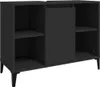 A black cabinet with shelves and a sliding door, shown against a white background. Anteprima dell’immagine prodotto
