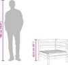vidaXL Garten-Ecksofas 2 Stk. Grau Massivholz Kiefer Produktbild-Vorschau 7