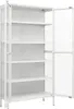 vidaXL Vitrína bílá 90x40x180 cm Ocel a tvrzené sklo Náhled obrázku produktu 6