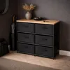DOCHTMANN Scaffale con contenitori nero 6 ripiani Anteprima dell’immagine prodotto 5