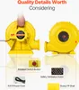 Souffleur d'air VEVOR, 870 W & 950 W, pompe à air 1,3 CV, Voir les images du produit 6
