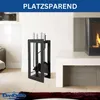 DanDiBo Set caminetto moderno nero 5 pezzi 96572 Set Anteprima dell’immagine prodotto 4
