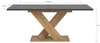 Uittrekbare eettafel, Artisan grijs, met X-poten, 150-190 Productafbeelding-voorbeeld 4