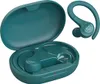 A pair of teal wireless earbuds and their charging case are displayed against a white background. Anteprima dell’immagine prodotto