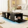 MODFU Couchtisch Wohnzimmertisch LED-Hochglanz für Produktbild-Vorschau 3
