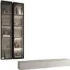 Wohnwand kaschmir Serie 3 mit TV Lowboard 200cm und 2 Produktbild-Vorschau 2
