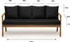 Coussins pour banc de jardin Noir| Assise 170x50x7 + Voir les images du produit 8