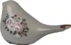 Clayre & Eef Figurka dekoracyjna Ptak 21x9x11 cm Szara Podgląd zdjęcia produktu 2