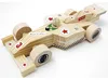 EDUPLAY 800188 Holz Rennauto zum Basteln, natur, 16-teilig Produktbild-Vorschau 1