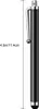 A black stylus pen with a silver clip and tip is shown vertically against a white background. A measurement scale indicates the length of the pen. Produktbild-Vorschau