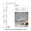 JOHO Barre de douche en acier inoxydable avec support, Voir les images du produit 7