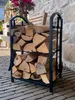 Metall Kaminholzregal 45x30x74 cm Schwarz | 5-teiliges Set Produktbild-Vorschau 7