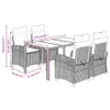 The Living Store 5-tlg. Garten-Essgruppe mit Kissen Grau Produktbild-Vorschau 10