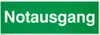 SafetyMarking Fluchtwegschild Alu B300xH105 mm Notausgang Produktbild-Vorschau 1