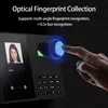 A close-up of a fingerprint scanner with a finger pressing on it, and a screen showing a person's face. Náhled obrázku produktu