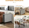 HOMCOM Esstisch, Küchentisch mit Rollen, Klapptisch für 4-6 Produktbild-Vorschau 5