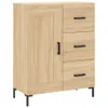 vidaXL Highboard Sonoma-Eiche 69,5x34x180 cm Holzwerkstoff Produktbild-Vorschau 7