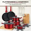 Topfset Induktion 15-Tlg Topfset Pfannenset Kochtopfset, Produktbild-Vorschau 10