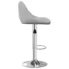 vidaXL Barhocker 2 Stk. Hellgrau Samt -  Barhocker Produktbild-Vorschau 6