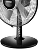 Der Unold TISCHVENTILATOR SILVERLINE 30 cm ist ein schwarz-silberner elektrischer Standventilator mi Anteprima dell’immagine prodotto